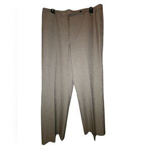 ANN TAYLOR Stretch wireless brown houndstooth dress pants. SIZE 14